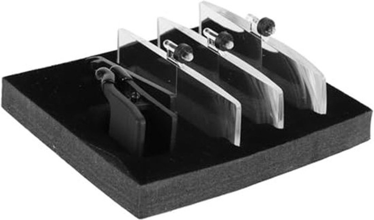 Clip-on loep, loep 1,5x 2,5x 3,5x Clip-on loepbril 3 stuks lens glas loep vizier loep
