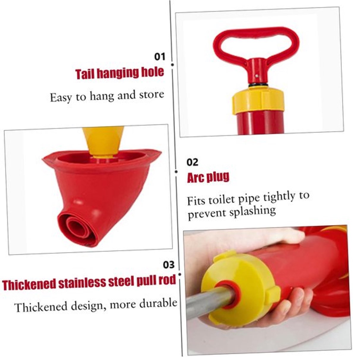 WC Ontstopper Hoge Druk - Toilet Ontstopper - Afvoerontstopper - Antislip Zuignap - Duurzaam Materiaal - Eenvoudige Bediening - Toiletontstopper