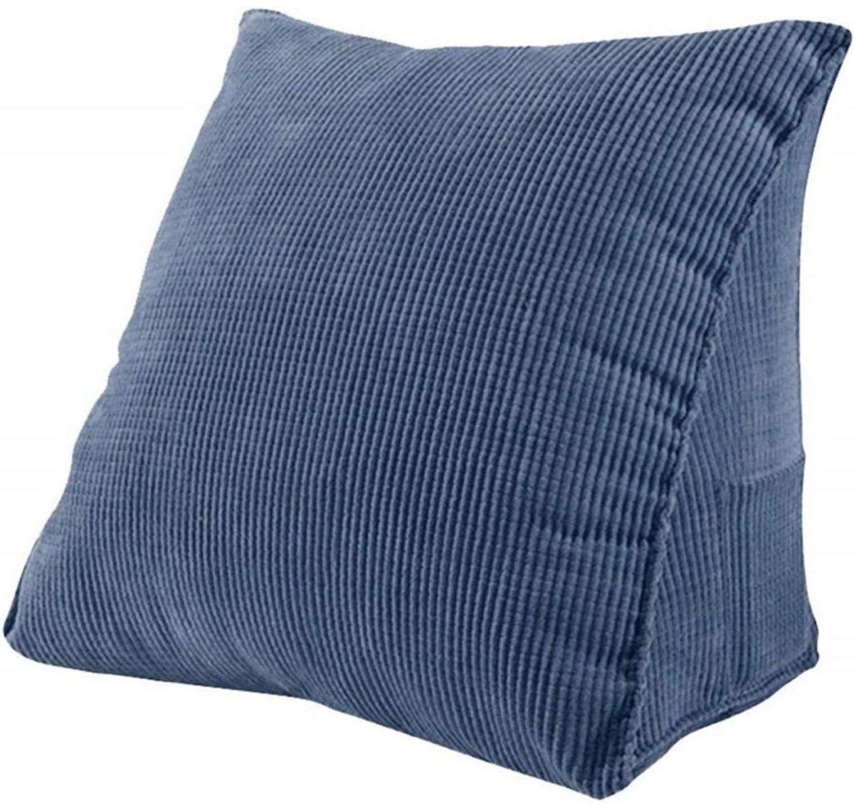 SSTRWGOOD Corduroy Driehoekige Rugkussen – Ergonomisch 45° Ontwerp – 20x36x40cm – Afneembaar en Wasbaar – Geschikt voor Kantoor Auto en Bank – Polyester (Ribfluweel) – Onzichtbare Rits – Vormstabiel