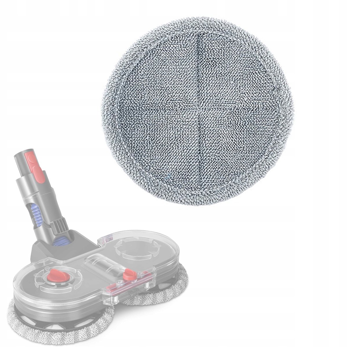 Rosfix Mopdoek Vervanging - 160 mm, Wasbaar tot 60°C - Microvezel, Herbruikbaar - Geschikt voor Dyson