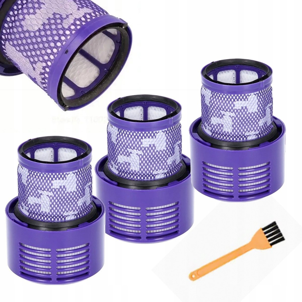 Rosfix Filter Vervanging AirClear MaxFilter Set - 3x Wasbare HEPA Filters - Ø8,5cm H13cm - Geschikt voor Dyson