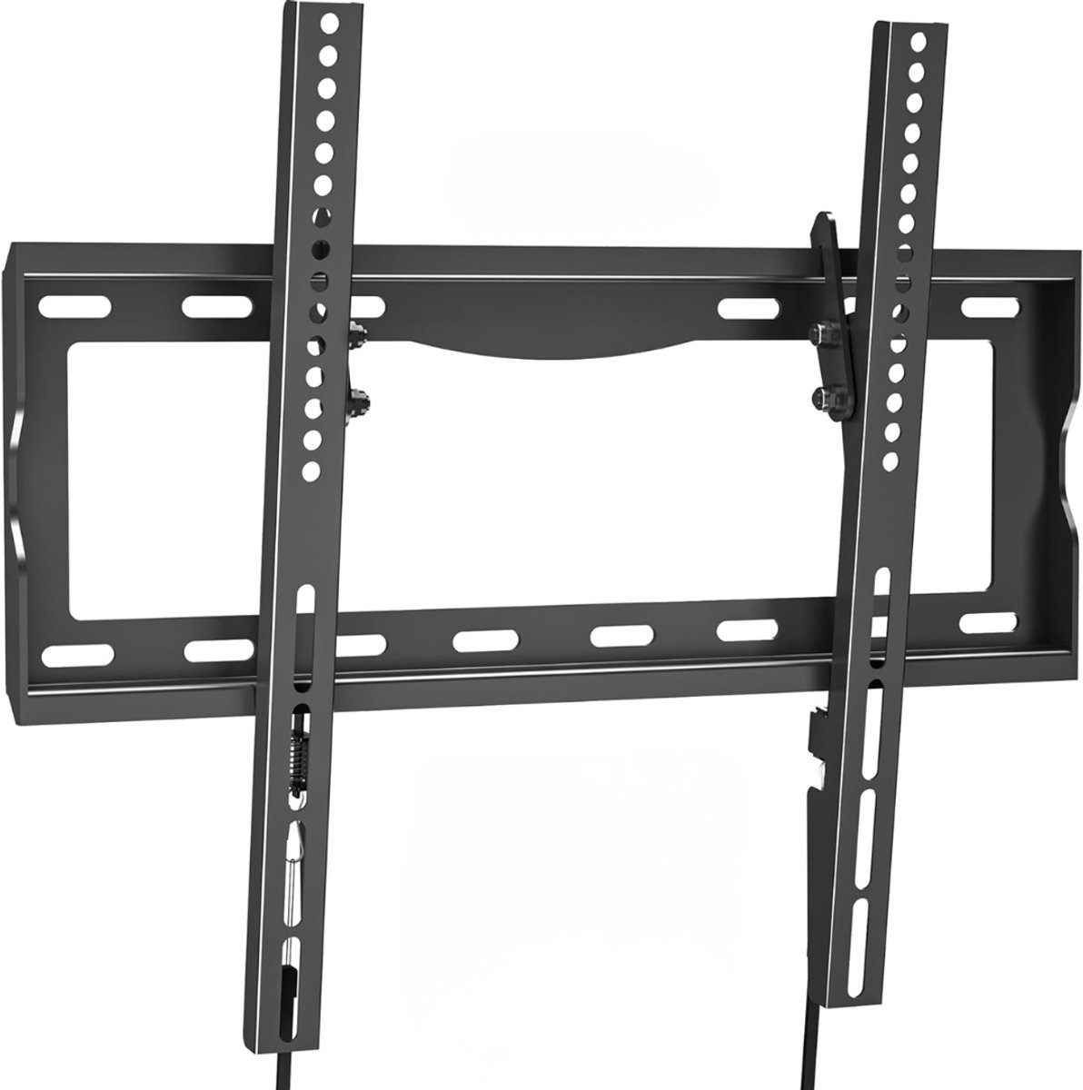 KIRA® TV Beugel - 55kg - TV Beugel Draaibaar en Kantelbaar - Flexibele Televisie Beugel - Zwart - 45cm x 45cm x 3cm