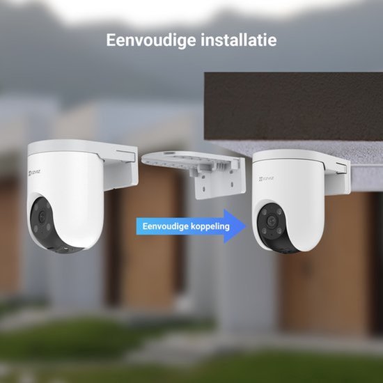 EZVIZ H8c Pro 4K + EP8 Ultra - 360° Buitencamera en Slimme Videodeurbel - Persoons-, Voertuig- en Pakketdetectie - Voordeelbundel - Wit van EZVIZ — afbeelding 5