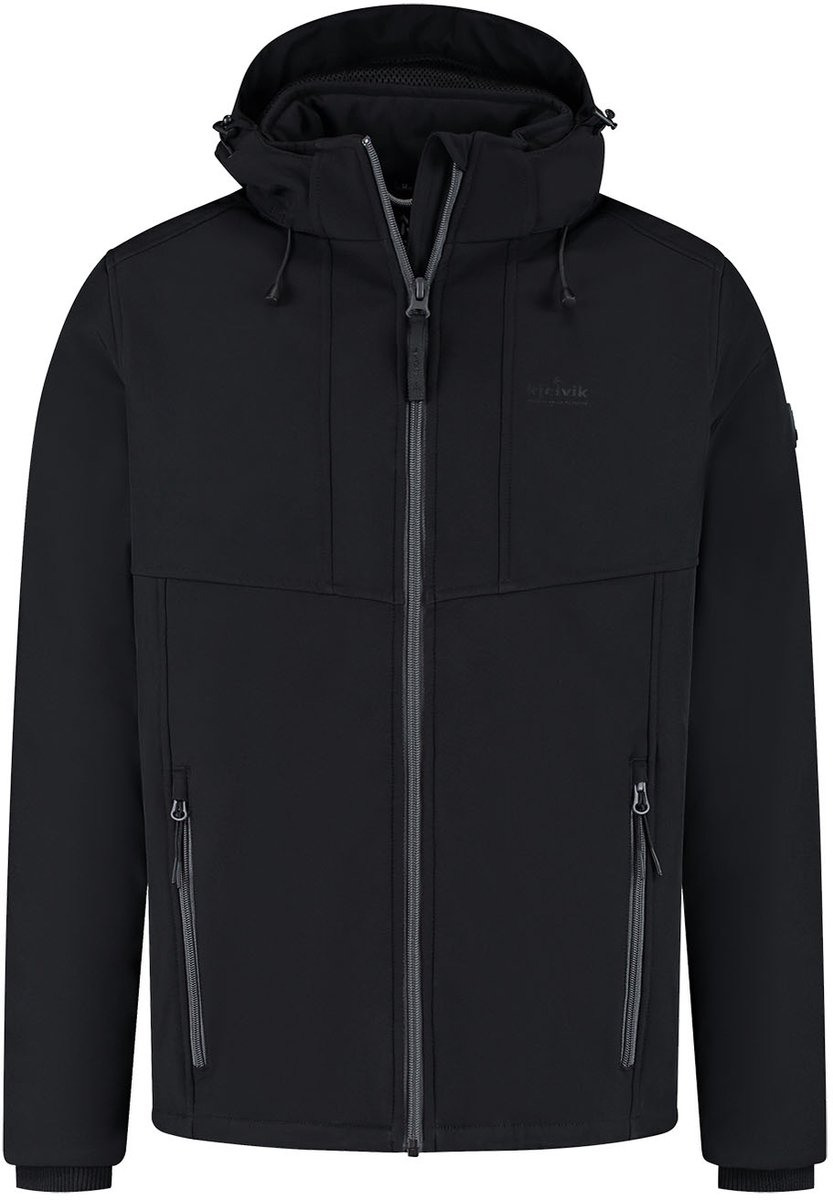 Kjelvik Ted Heren Outdoorjas - Zwart