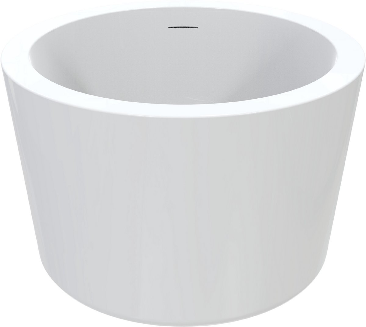 Vrijstaand ligbad Sanitado Industry Zen 104cm rond in glanzend wit