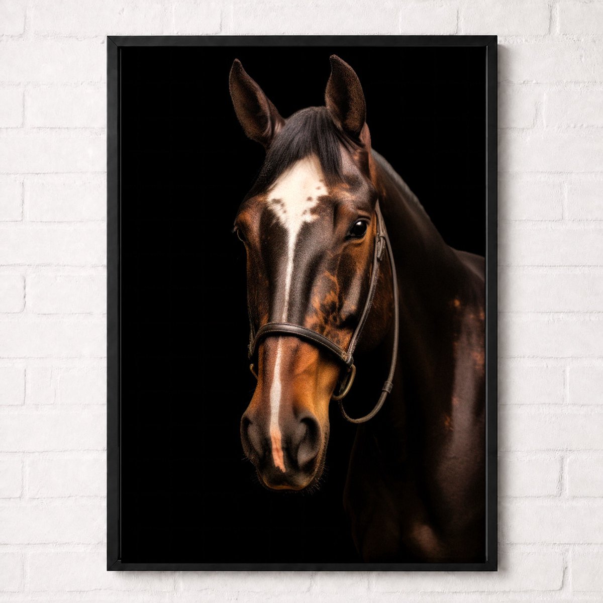 Donkerbruin Paard Poster - Paarden Collectie - Dieren Posters - A1+ 61 x 91,5 cm