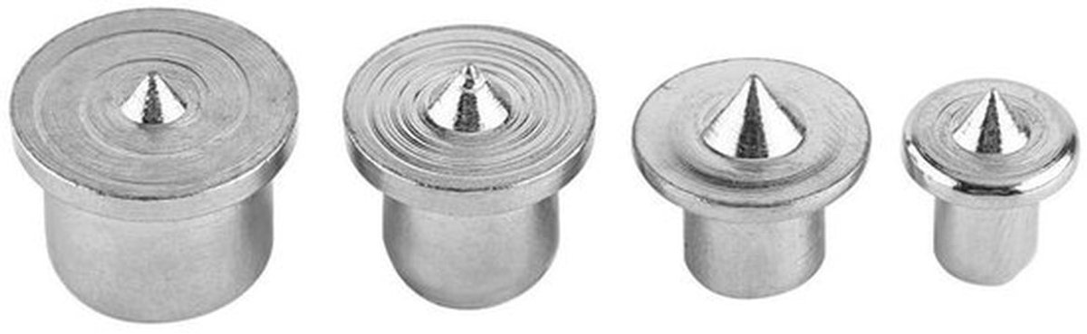 Deuvel punten - Houtbewerking - 8 stuks - Staal 6mm 8mm 10mm 13mm - Precisie uitlijning - Geschikt voor hard en zacht hout