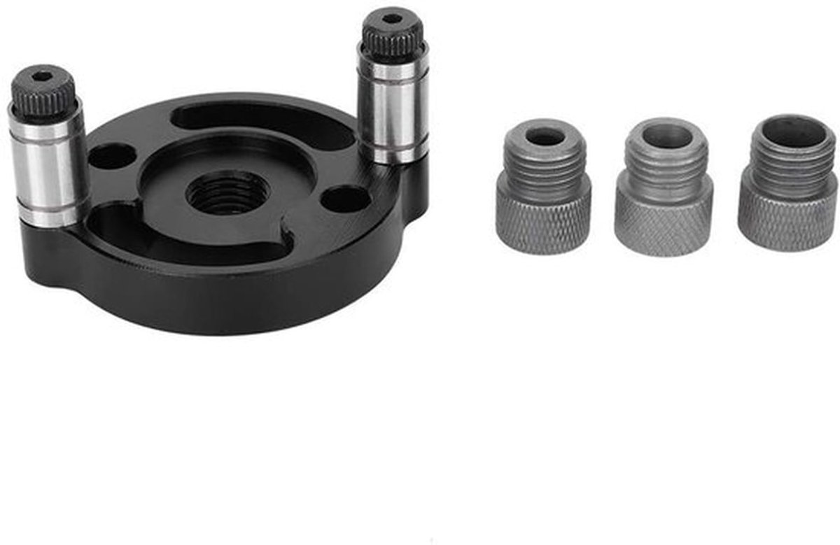 Boorjig Professionele Aluminiumlegering - 3-Gaats Locator - 6/8/10 Mm Boorbussen - Slijtvast - Corrosiebestendig - Hand-gehouden Gatpons