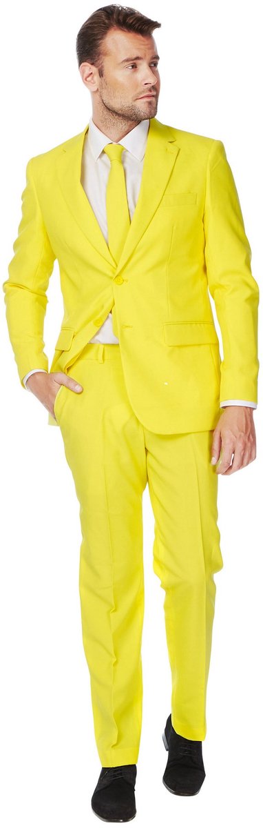 OppoSuits Yellow Fellow - Heren Pak - Carnavalskleding - Feest Kostuum - Geel - Maat 58