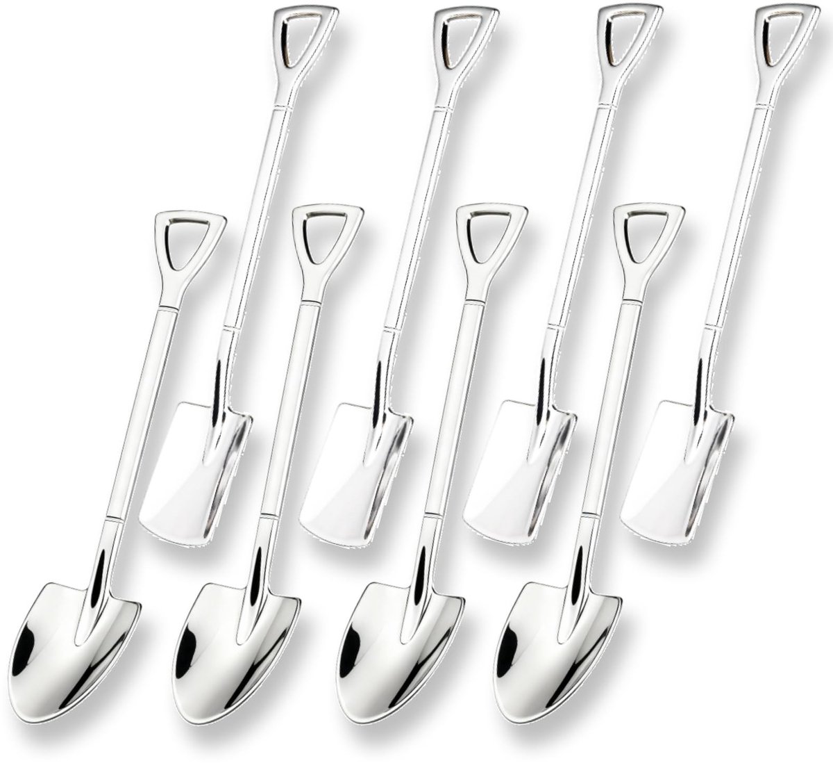 Solidchoice - 8 Stuks 304 RVS Lepels voor Koffie en Snacks