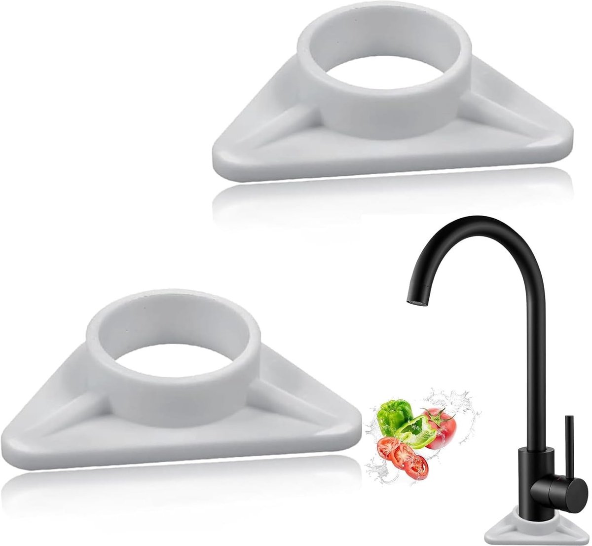 Solidchoice - 2 Stuks Kunststof Kraanbevestigingen voor Stabiliteit