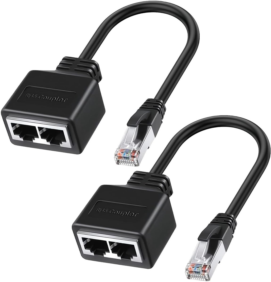 Solidchoice - RJ45 Netwerk Splitter 1 naar 2 Adapter voor LAN Kabel