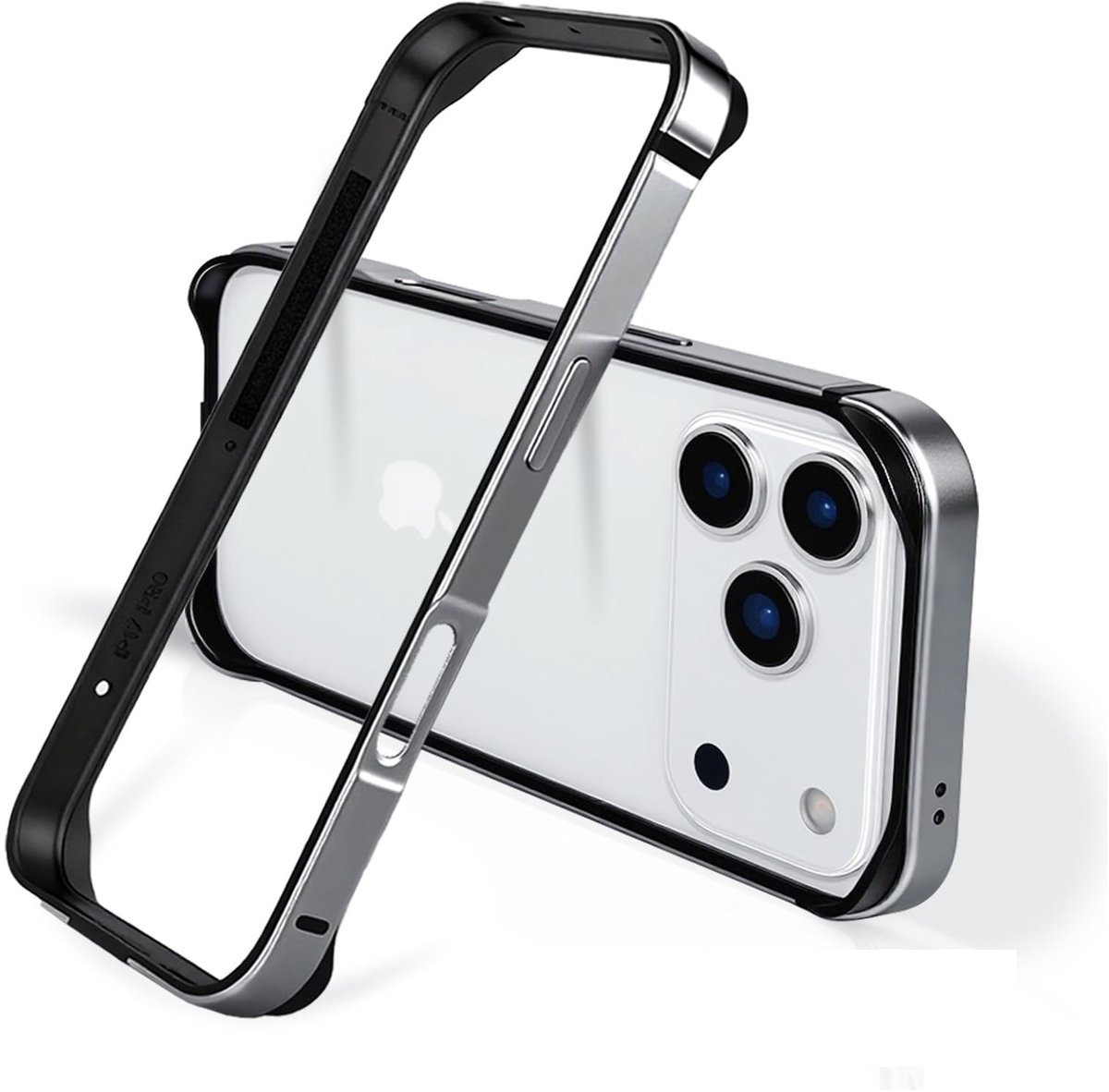 Solidchoice - Aluminium Bumper Hard Case voor iPhone 17 Pro (Titan)