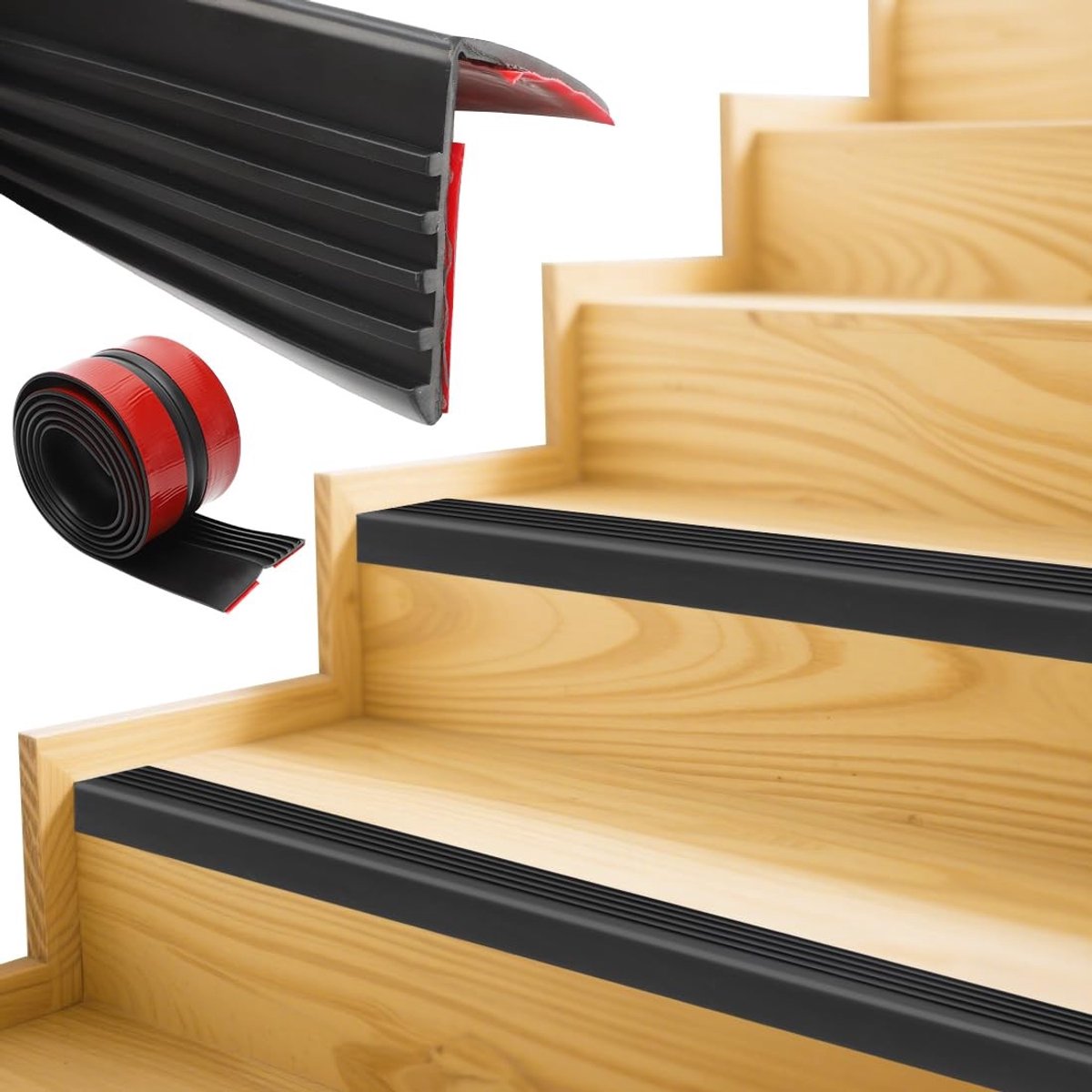 Solidchoice - Zelfklevend Antislip Trapprofiel 1 m voor Binnen