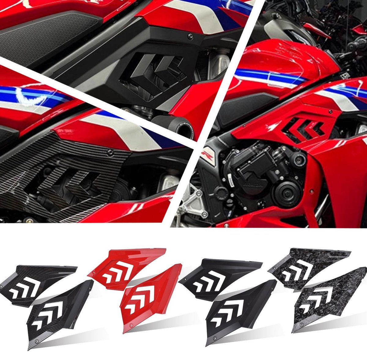 Solidchoice - Motorfiets Zijkap voor CBR650R (Carbon Look)
