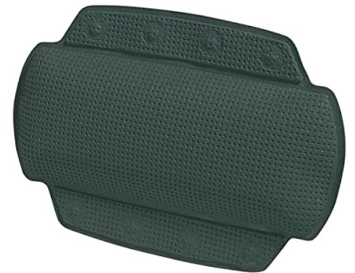 Badkussen Donkergroen met 8 Zuignappen - Antibacterieel en Antislip 23 x 32 cm