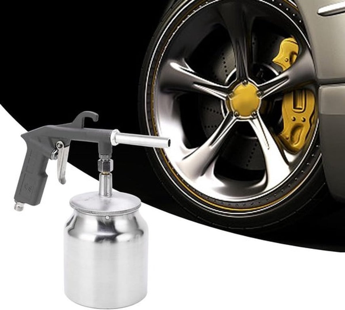 Zandblaster met Aluminium Pot voor Schuren, Polijsten & Roestverwijdering