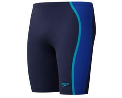 Speedo Solid Splice Jammer Heren - Strakke Zwembroek Heren - Chloorbestendige Zwembroek Mannen - Sportzwembroek Heren met Trekkoord - Marine/Blauw - S
