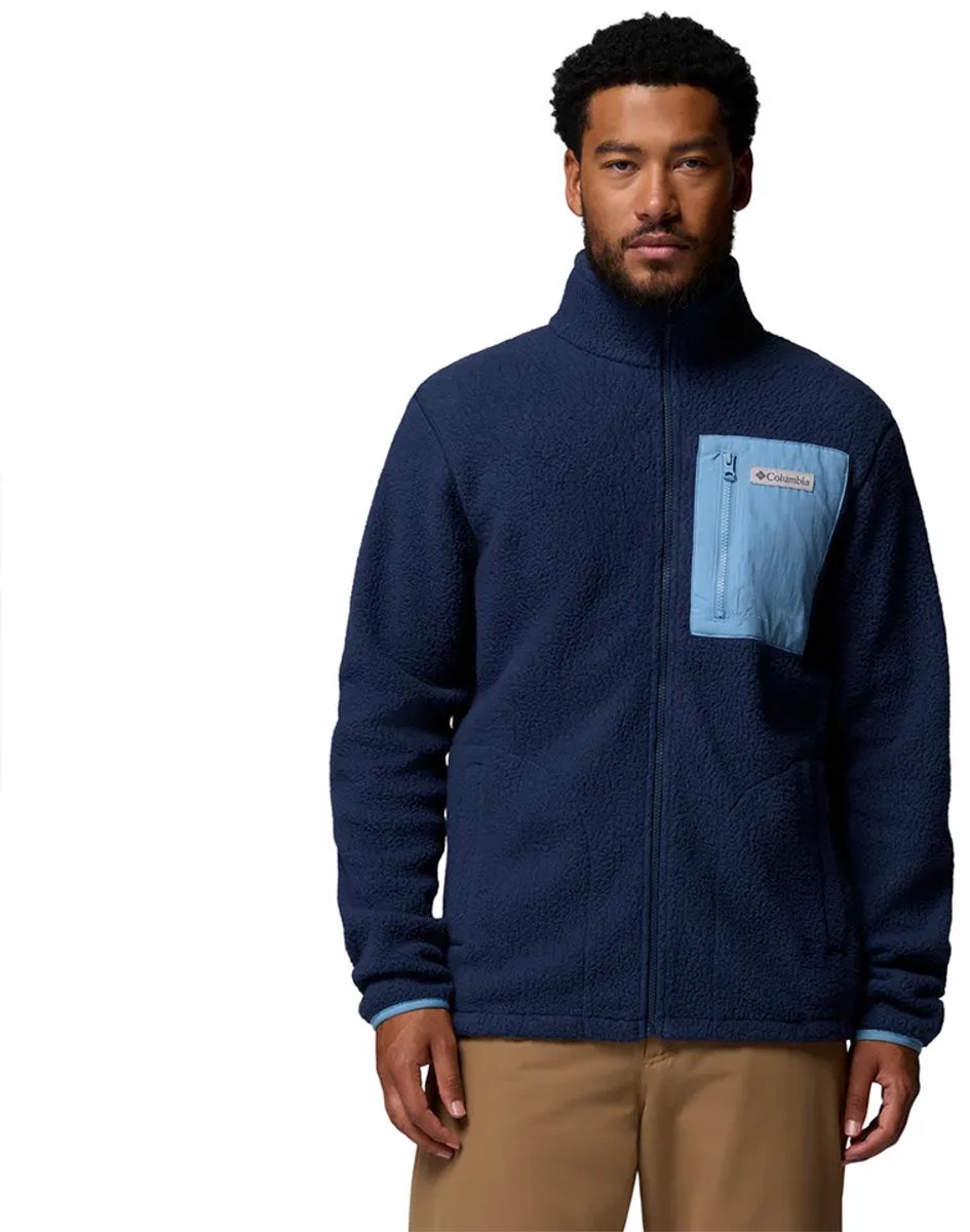 Columbia Jasper Ridge™ Pebbled Fleece Met Volledige Rits Blauw 2XL Man