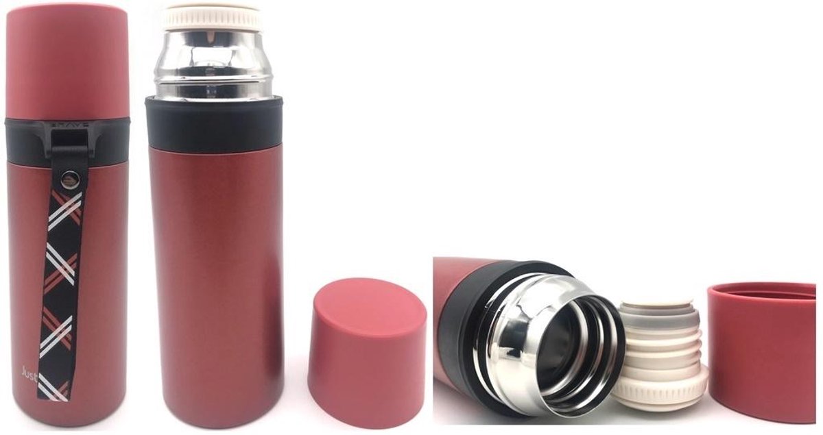 Thermosfles 350 ml rood FRESH