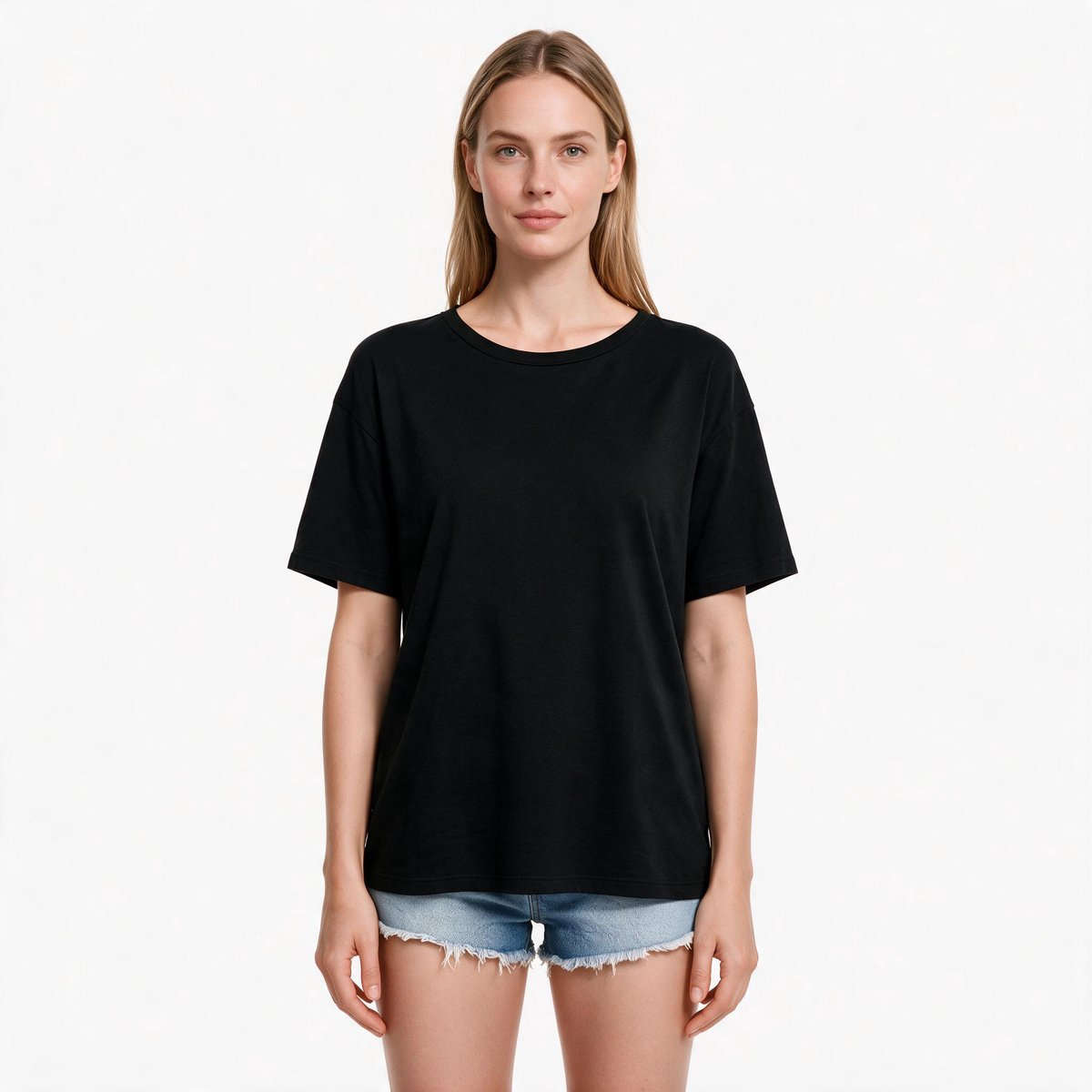 Imily Bela Dames Basic T-shirt met Ronde Hals
