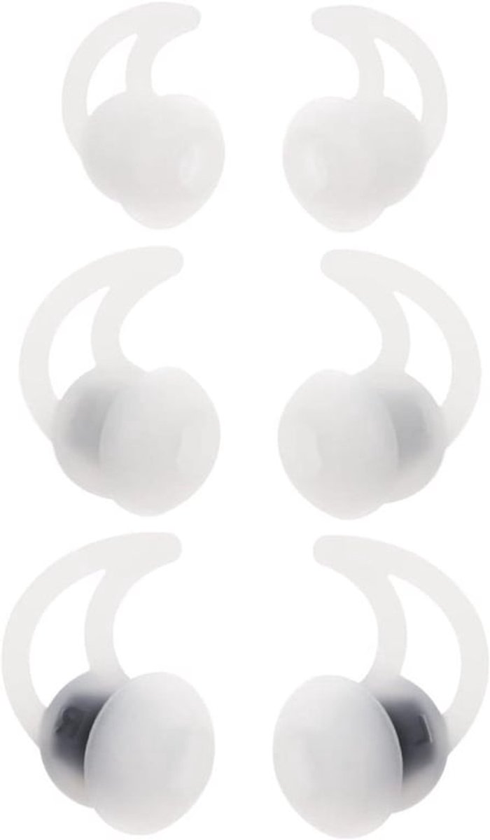 Oordopjes - Siliconen - Geluidsisolatie - Compatibel met - Wit S M L 3 Paar Vervanging Oordopjes Oor Tips Siliconen in-ear Oortelefoon Geluidsisolatie Oor Tips Compatibel met Oortelefoon Wit S M L