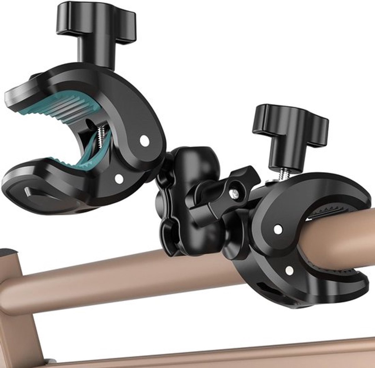 Dubbele klemhouder S voor stevig bevestigen, multifunctioneel gebruik en optimale grip