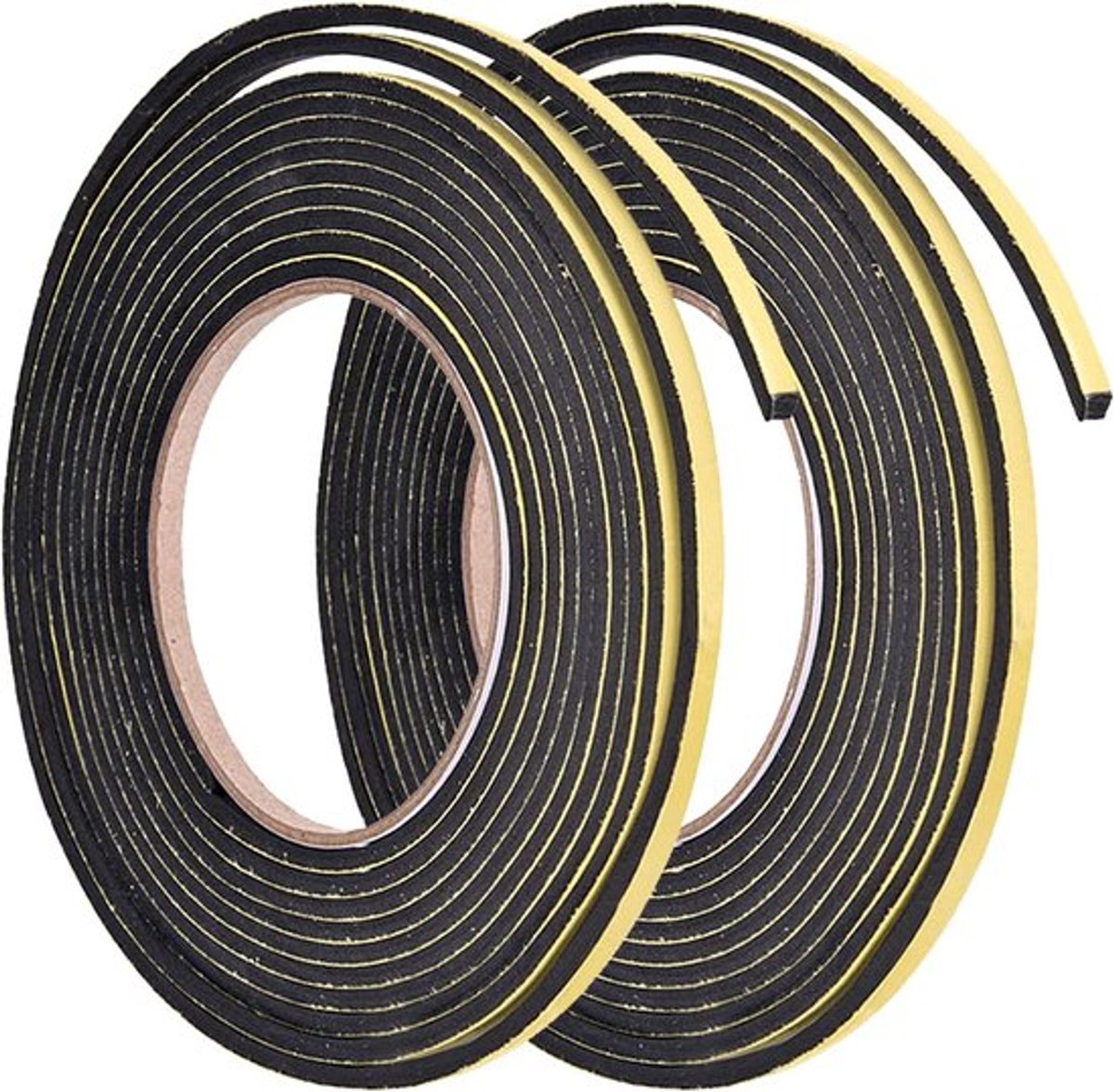 Zelfklevende Afdichtingsstrips - Schuimband Tochtstrips - Isoleren en Afdichten - Duurzaam EVA Materiaal - 5mm Breed 3mm Dik - Zwart