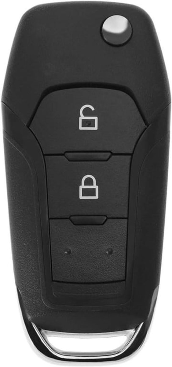 - Afstandsbediening Sleutel Shell Vervanging - Compatibel met Ford Ranger F150 Modellen - ID49 Chip - Zwart - Sleutel Case - Geschikt voor - EB3T-15K601-BA