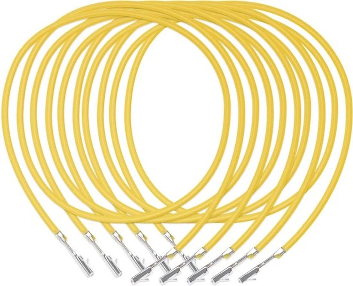 Reparatie Lijn Kabel Vervanging - 5 Stuks - Geel 0,50 mm² - Compatibel met Volkswagen Audi Skoda - Geschikt voor Auto Elektronica Harnas
