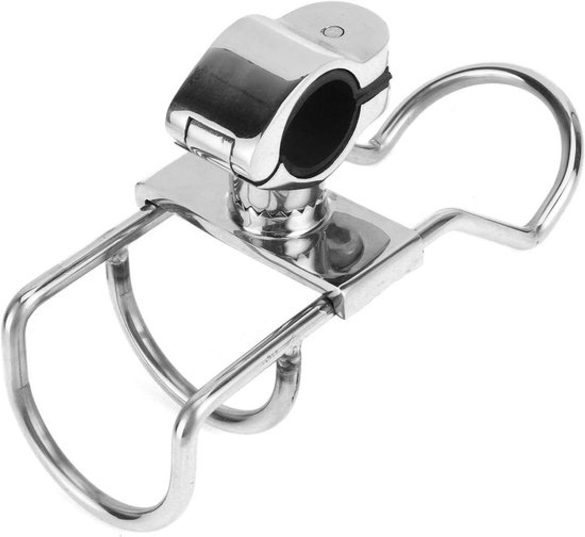 Hengelrek Boot - Hengel Clip - Steunvoet - Roestvrij Staal - Hengelsteun - Geschikt voor boten - Zilverkleurig Hengelrek met Roestvrij Stalen Clip.