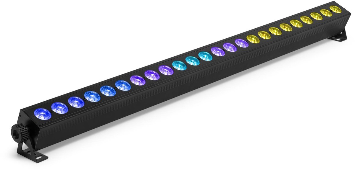 BeamZ BBB244 LED bar met oplaadbare accu - Met 8 bestuurbare secties - 24 x 4W RGBW LED’s