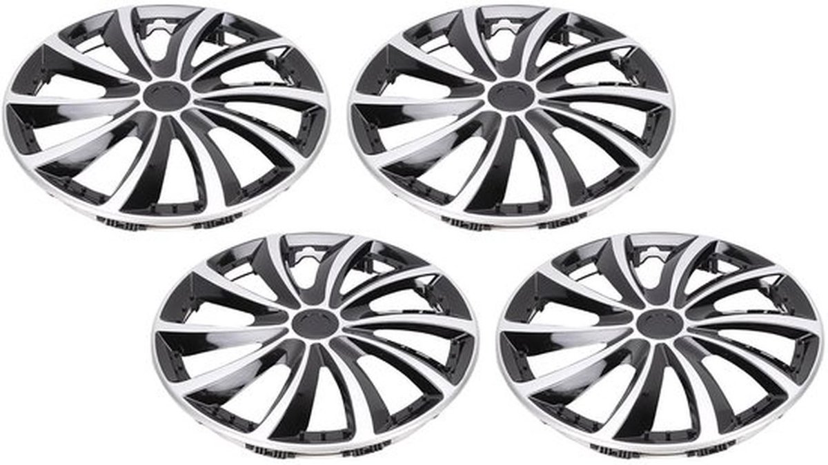 Velgafdekking 15 Inch - Universele Pasvorm - ABS - Naafdoppen - Lichtgewicht - Eenvoudige Installatie - Wieldoppen