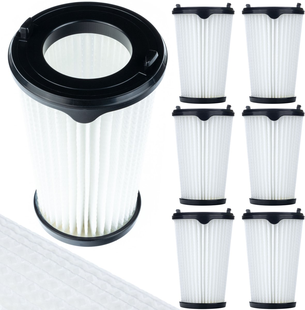 Rosfix Vervangingsfilter EF150 Set 6x - HEPA 11 Wasbaar Polyester - Geschikt voor Electrolux AEG