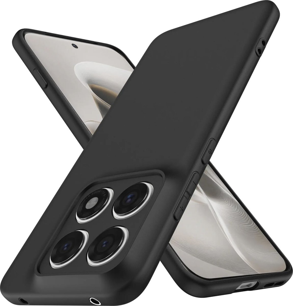 Zwart TPU Hoesje Geschikt voor Motorola Edge 70 Pro - Back Cover Case - Lichtgewicht - Ultra Dun - Flexibel - Zacht