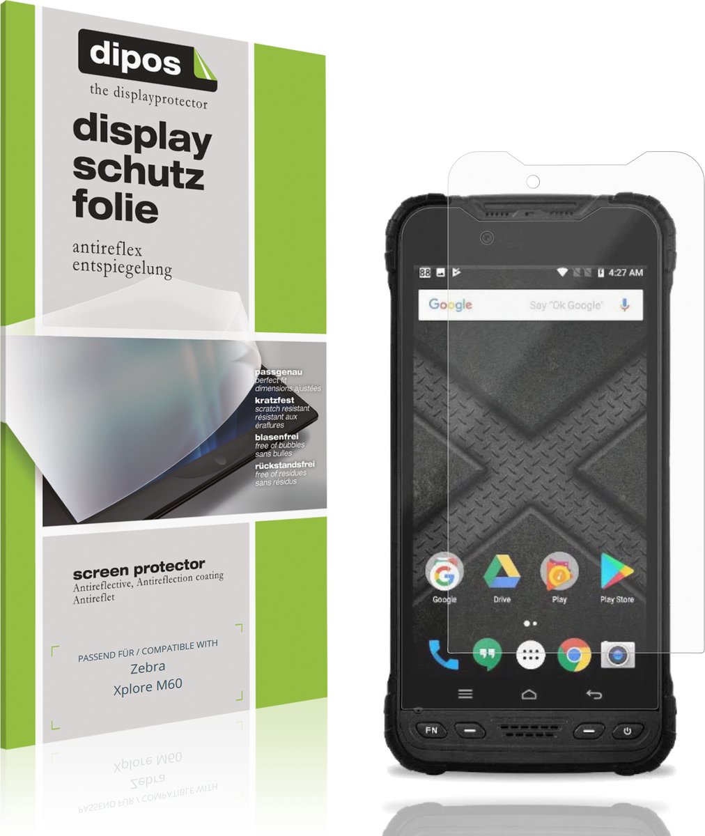 dipos – 4x Matte Beschermfolie geschikt voor Zebra Xplore M60 | Krasbestendige & antireflecterende Screenprotector Ultra-Thin