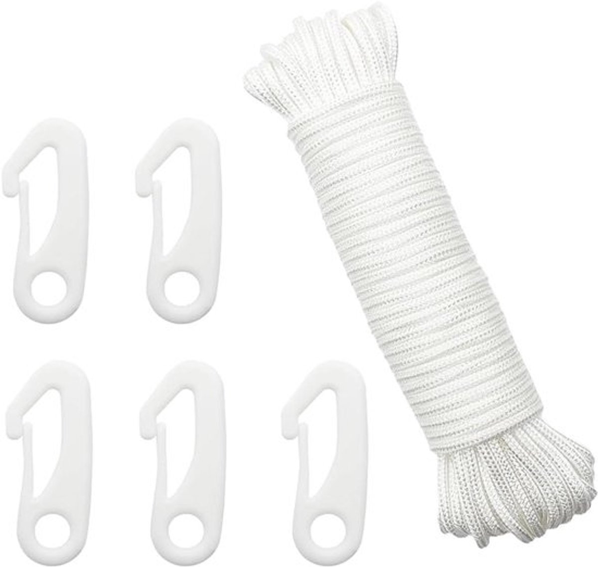 20 meter Vlaggentouw voor Buiten - Vlaggenmast Accessoire - Schommel Touw - Waslijn - Campingbenodigdheden