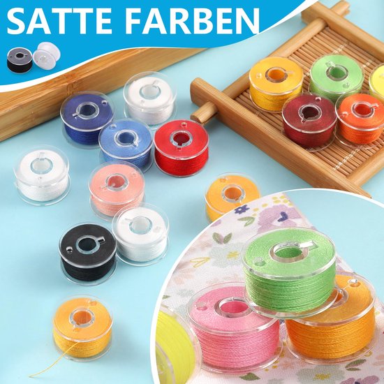 Nähgarn Set met 25 Spoelen voor Nähmaschine in Wit — afbeelding 5
