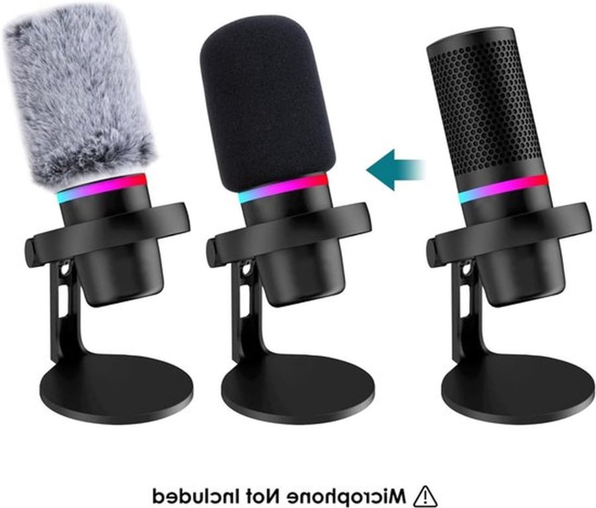 Professionele Mikrofoon Windscherm met Schuim en Vachtfilter voor Geluidsisolatie en Bescherming