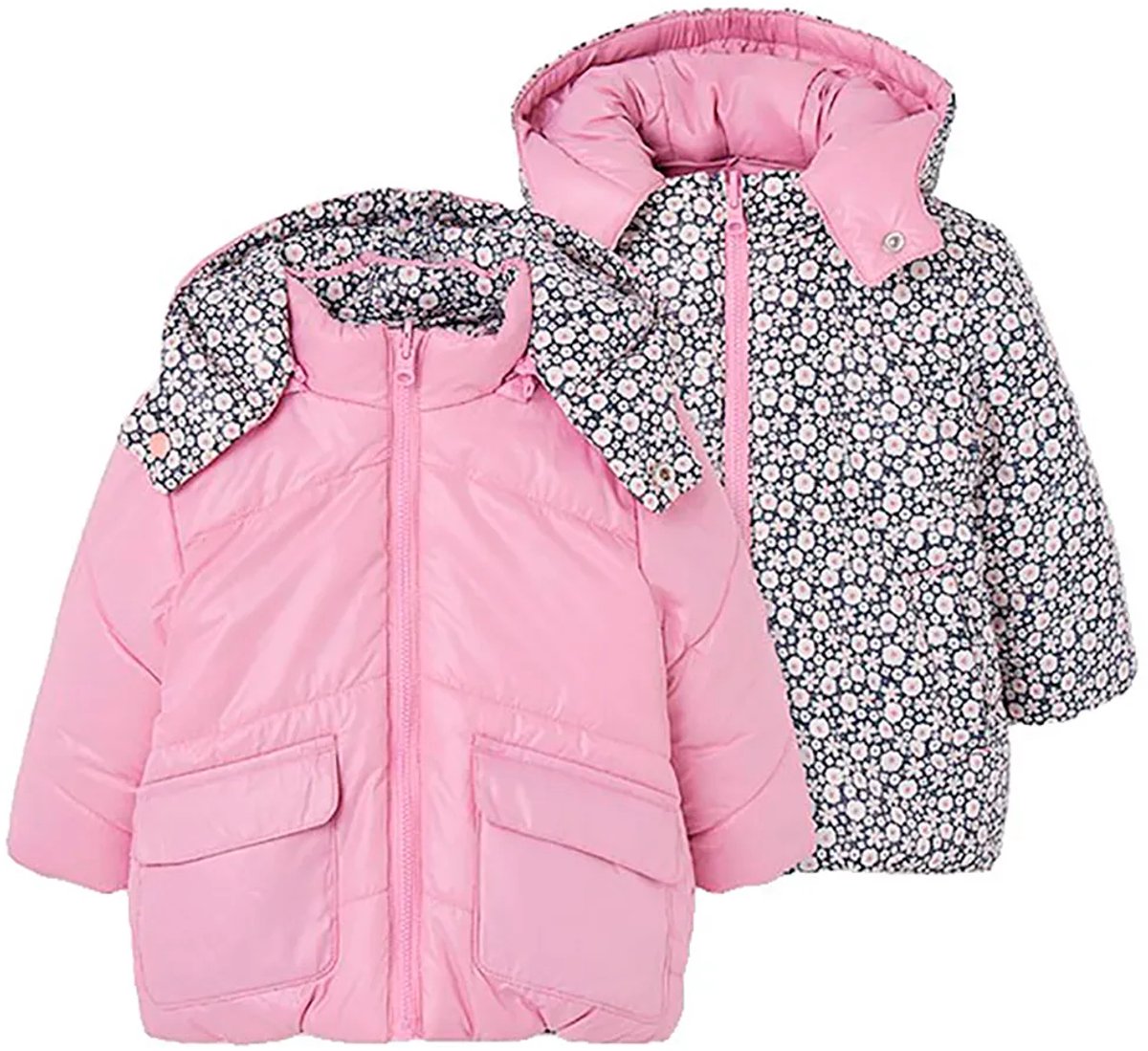 Boboli 344191 Jas Grijs,Roze 2 Years Meisje