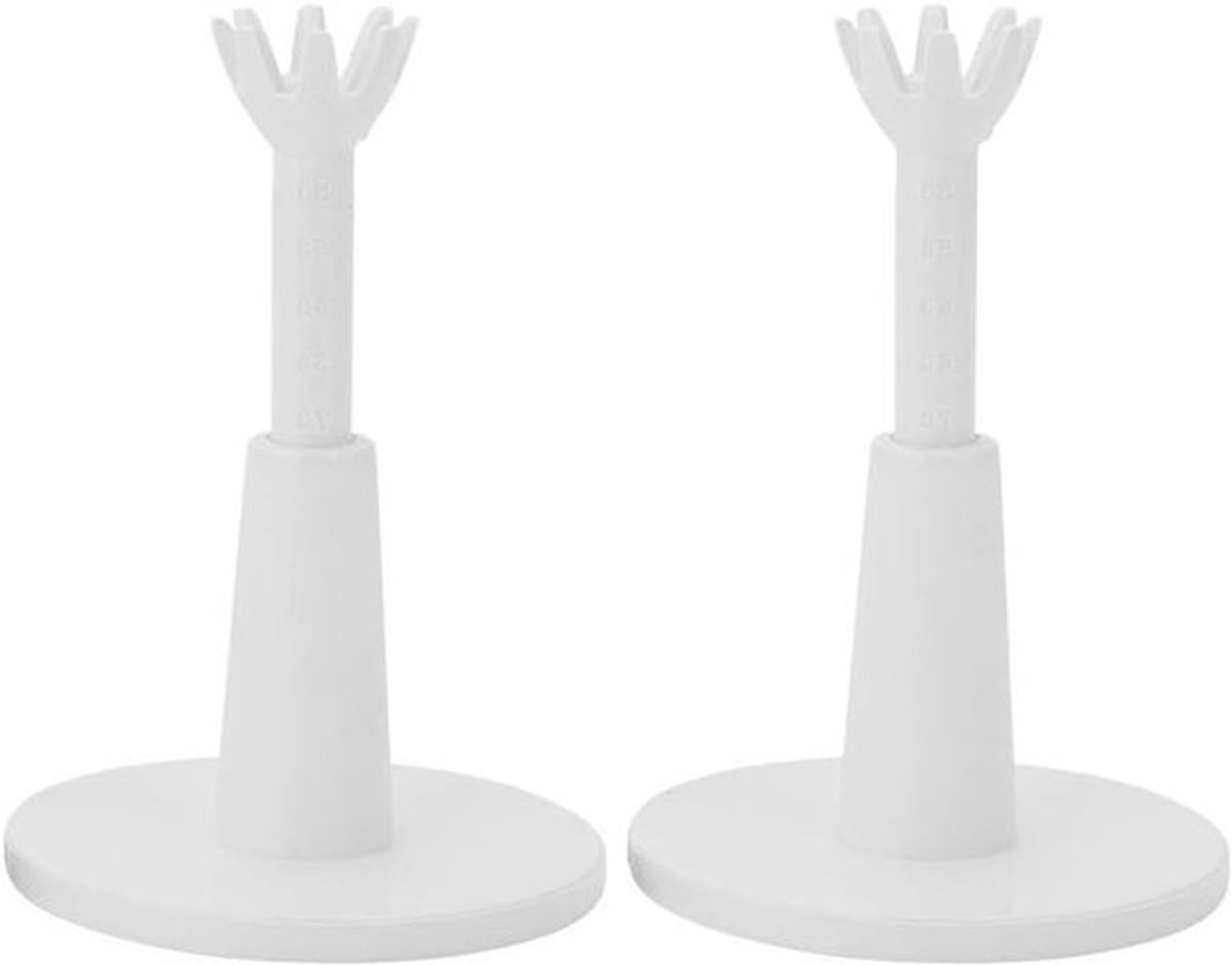Verstelbare Hoogte Golf Tees - Golf Accessoire voor Training - Wit - 2 stuks
