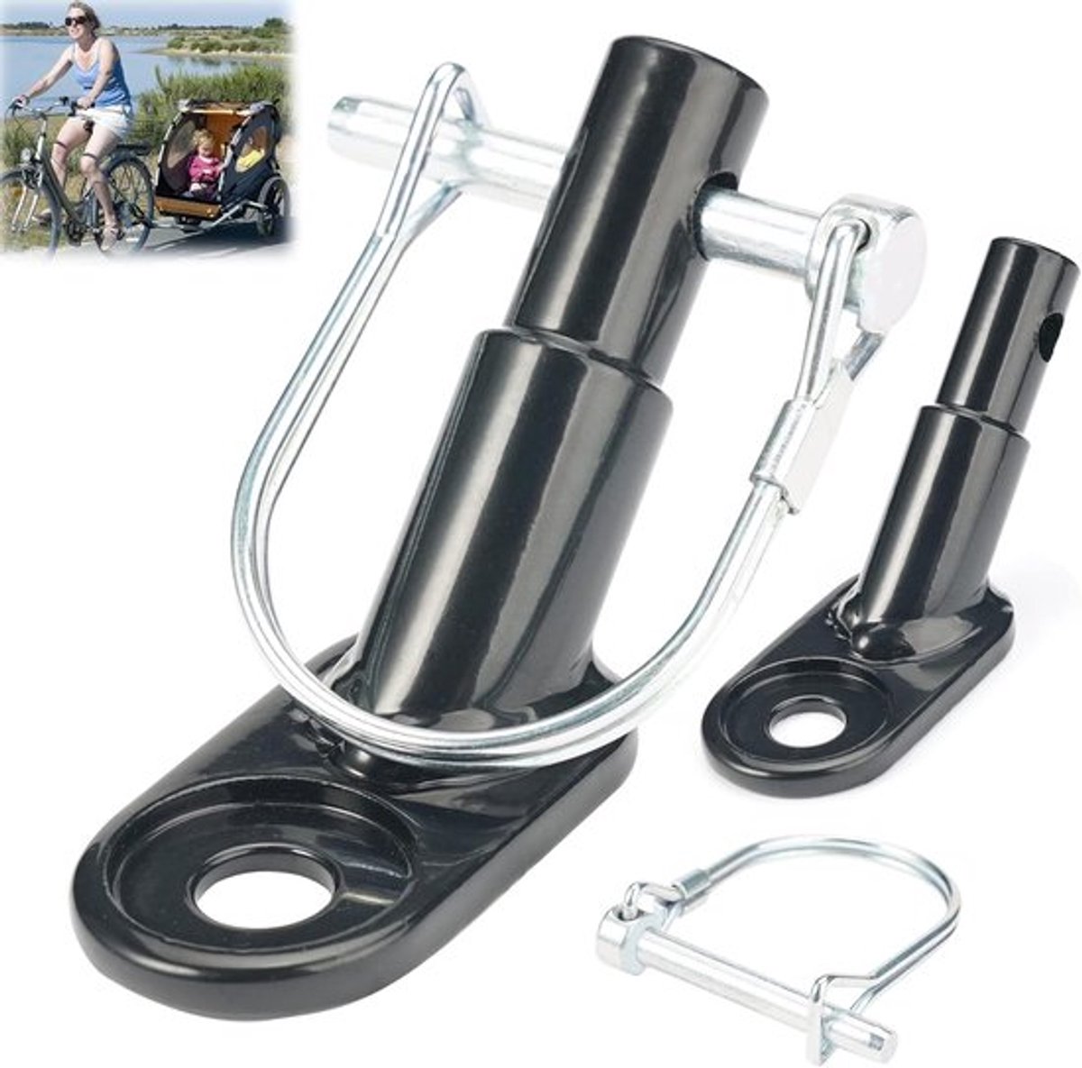 Fietsaanhanger ophaalhaak - aanhangeraccessoires - trekkop voor kinderwagen - kinderfiets - hondenaanhanger