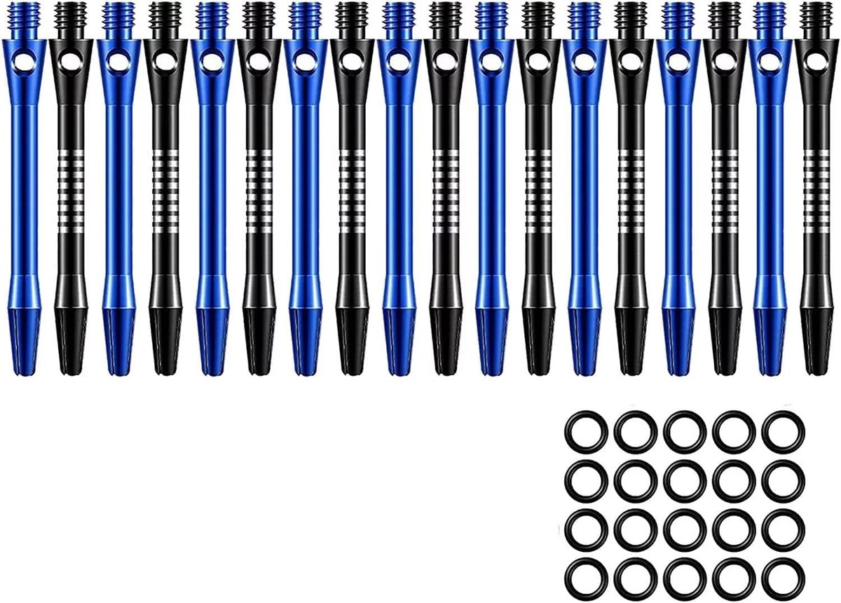 18-delige set dart shafts met gummiring voor dartpijlen