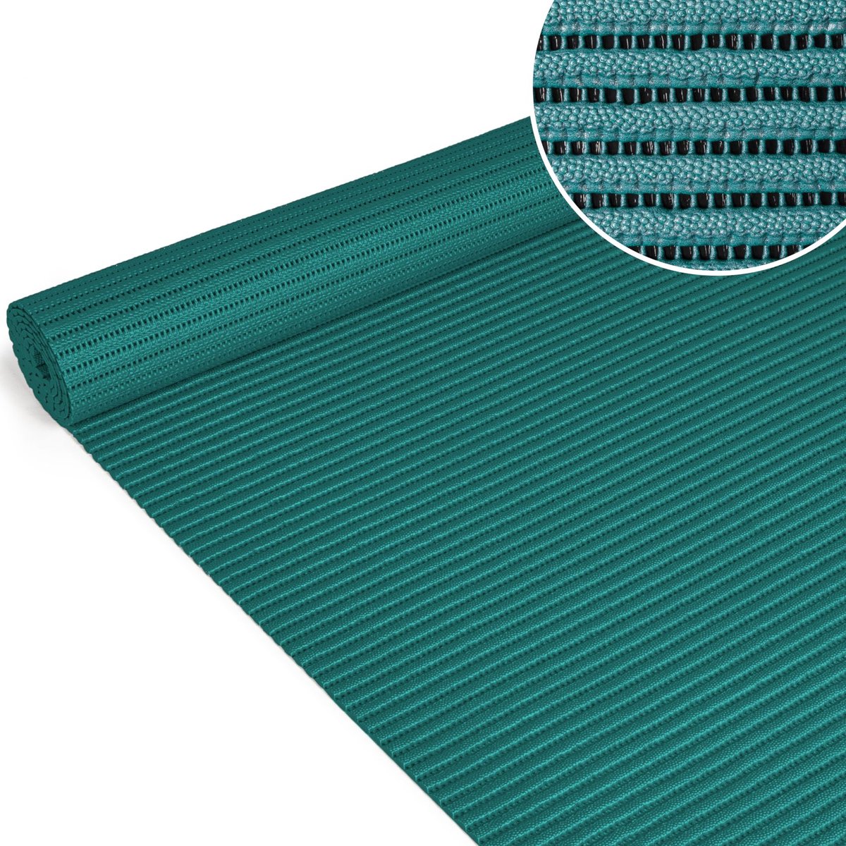 ANRO Badmat Turquoise 65x500cm Antislip Douchemat Afwasbaar Sneldrogend