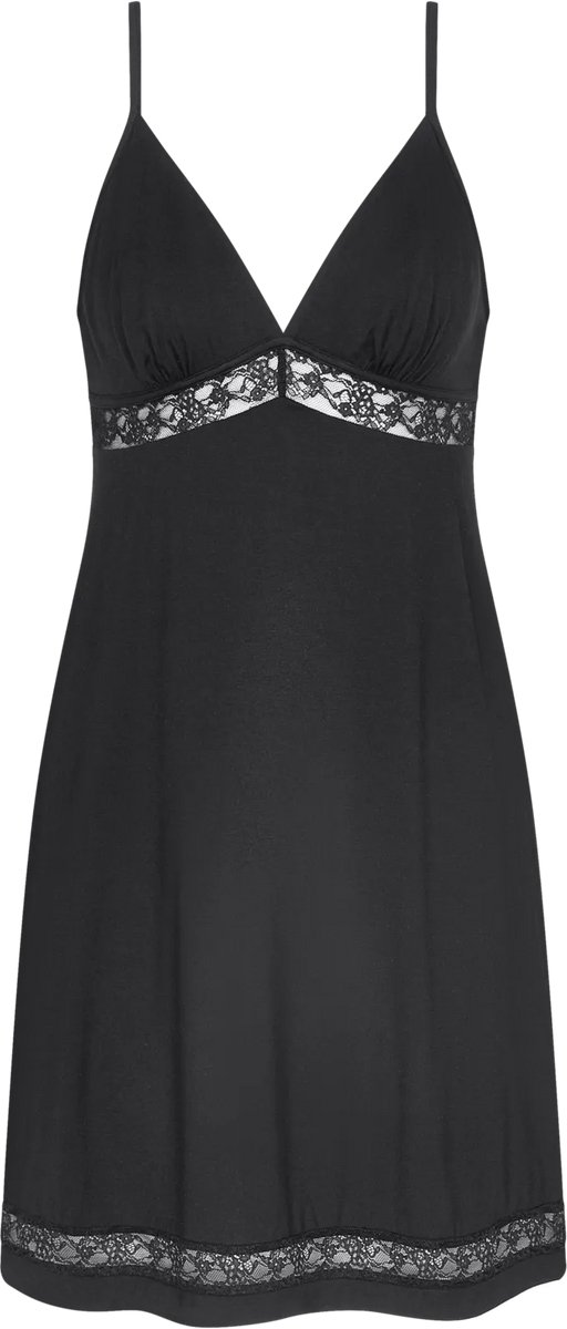 Triumph Comfort Allure NDK Dames Nachthemd - ZWART