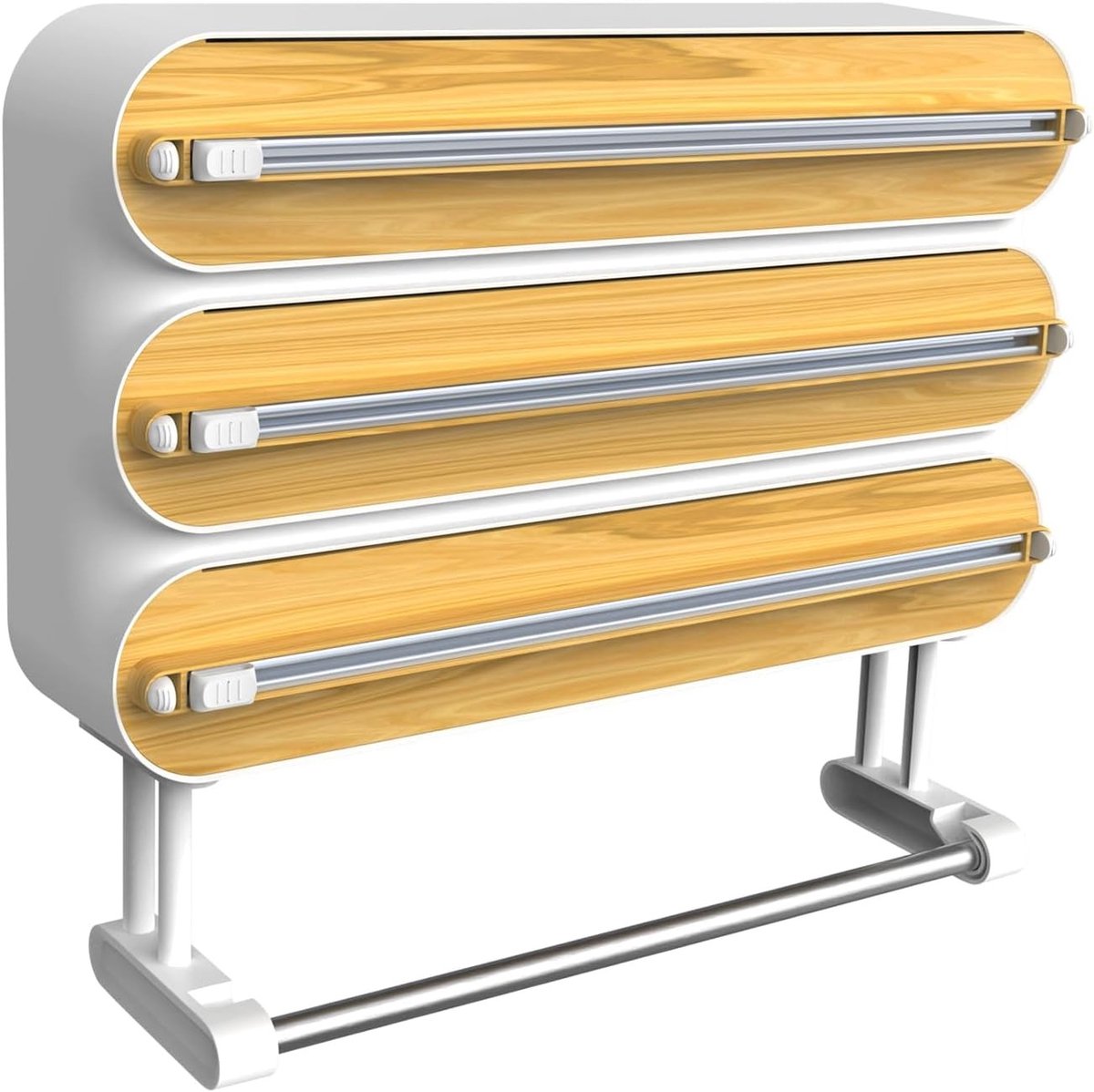 Keukenrolhouder Wand - 4-in-1 Functionaliteit - Voor Keuken