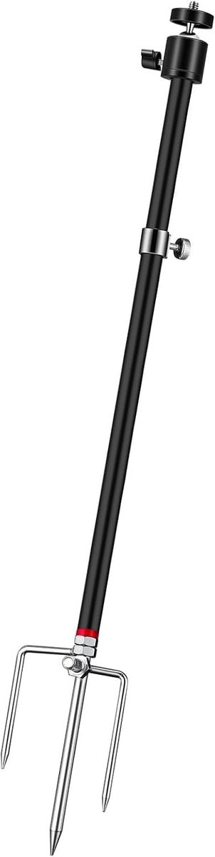 Wildcamera Houder - Aluminium - 40-80 cm - 360 Graden Verstelbaar - Voor Jachtcamera's en Zonnepanelen