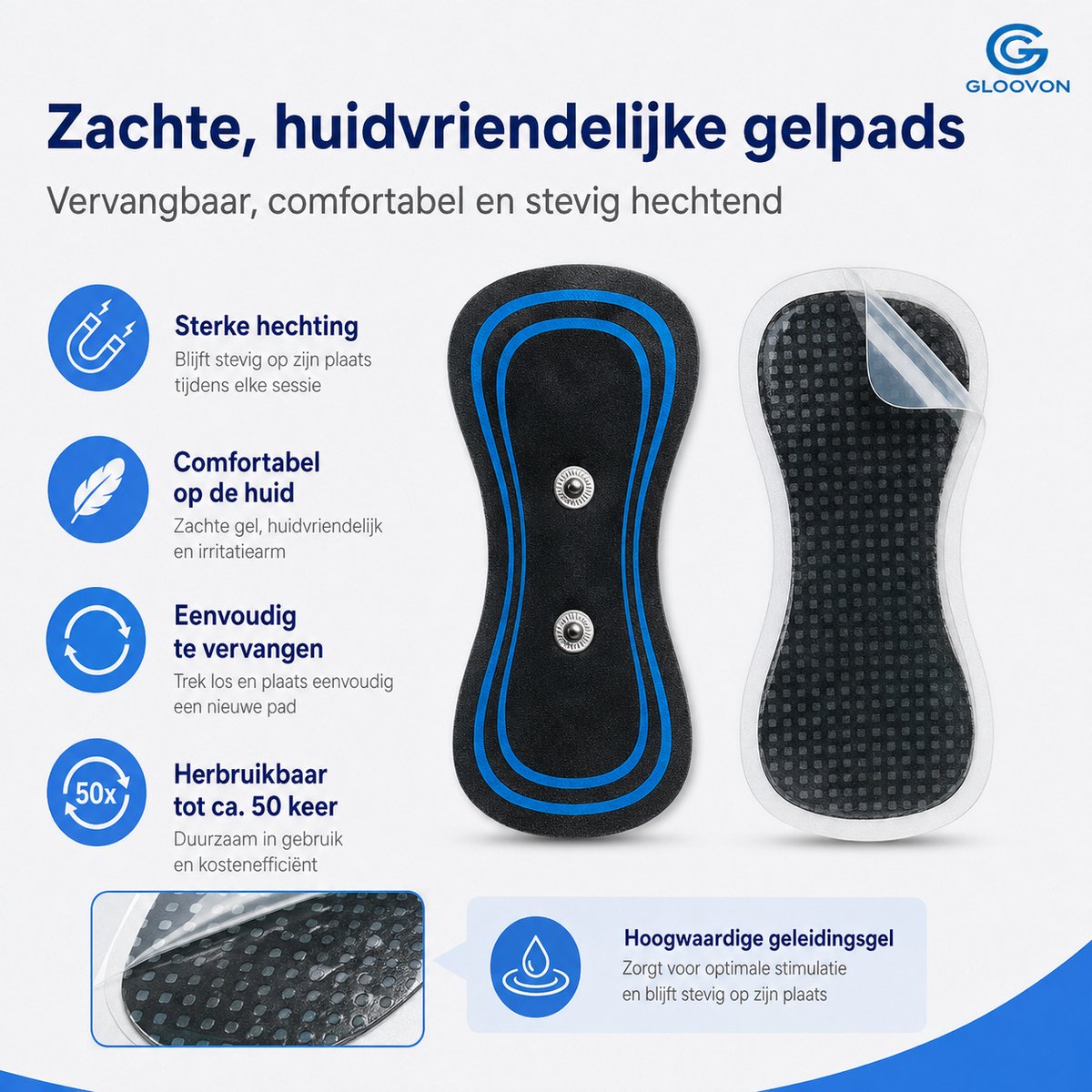 EMS Massagevlinder Draadloos Spierstimulatie Zwart - afbeelding 2