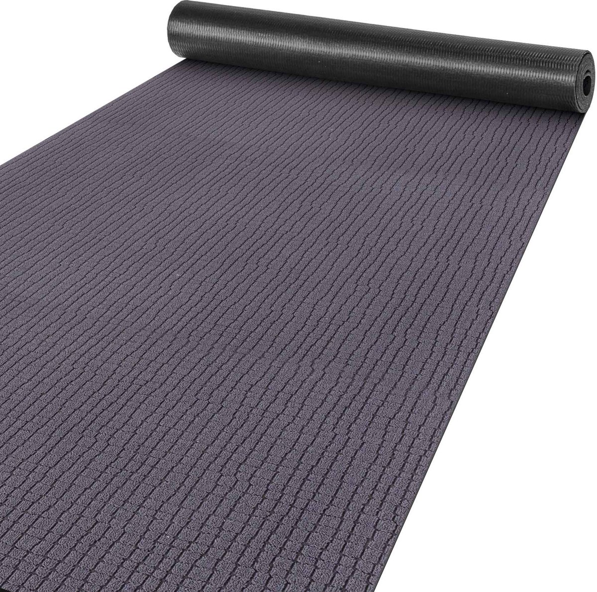 ANRO Tapijtloper Wilson Antraciet 400x67cm – Velours Gangloper Antislip Keukenloper Hal Op Maat