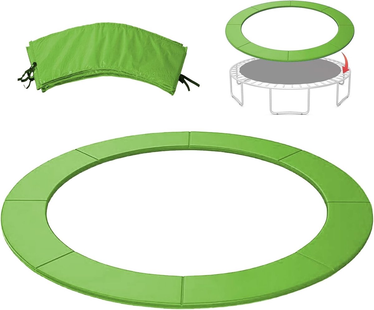 Randafdekking voor trampoline 306 cm/366 cm, UV-bestendig, scheurvast en veerbescherming, ideale trampoline-accessoires voor veiligheid en comfort